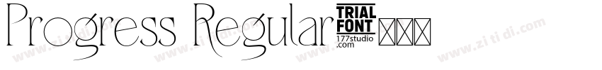 Progress Regular字体转换